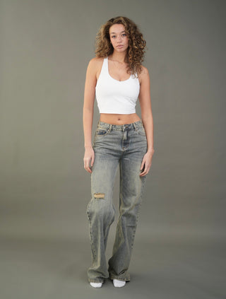 Vintage Fade Wash Denim