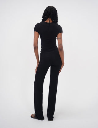 Black Straight Lounge Set