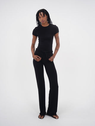 Black Straight Lounge Set
