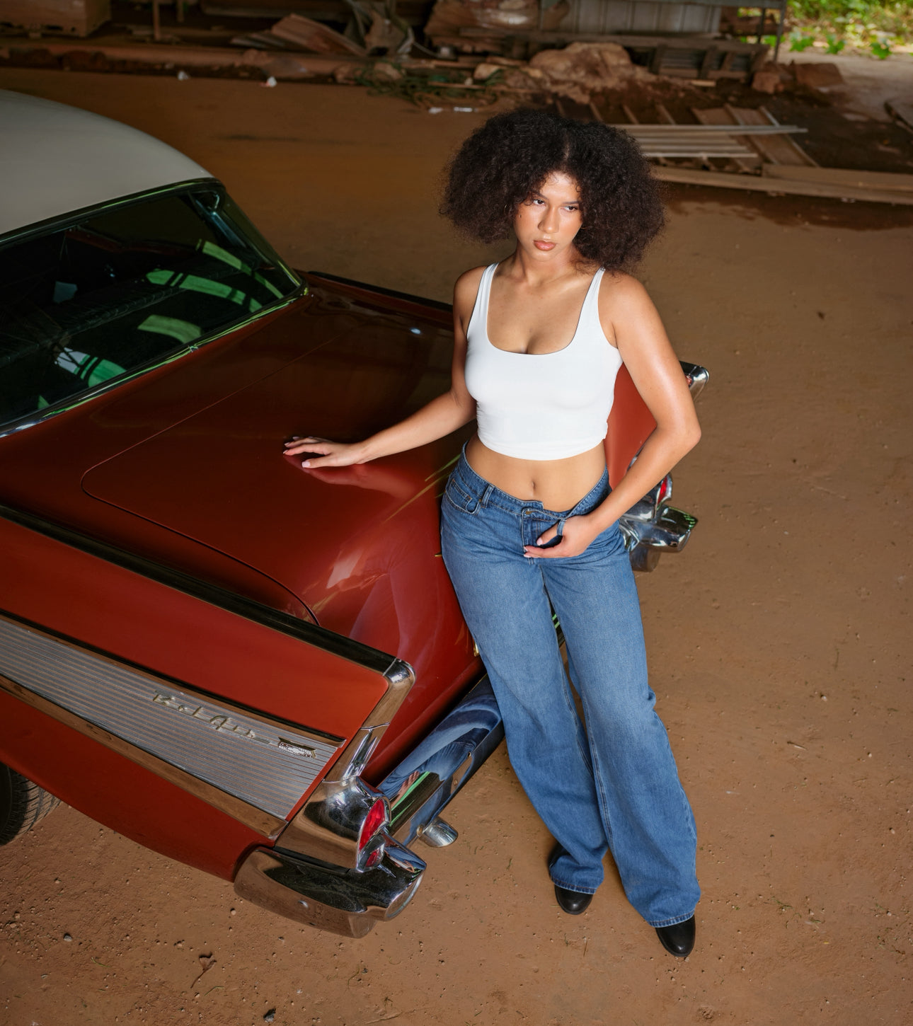 Jazmine Mid Rise Straight Leg Denim