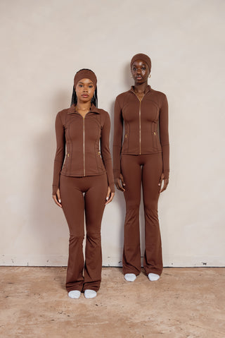 Zip Up Jacket Set