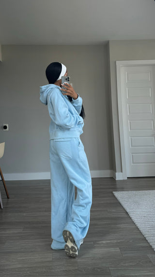 Light Blue Baggy Sweat Set