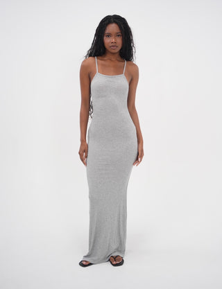 Heather Grey Slip Dress
