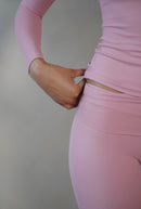 Dusty Rose Long Sleeve Foldover Set