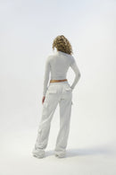 Heather Grey Cargo Sweat Pant