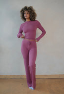 Mauve Straight Leg Lounge Set