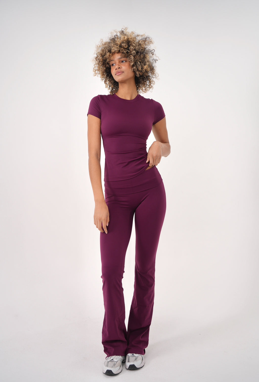 Plum Short Sleeve Set