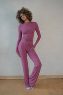 Mauve Straight Leg Lounge Set