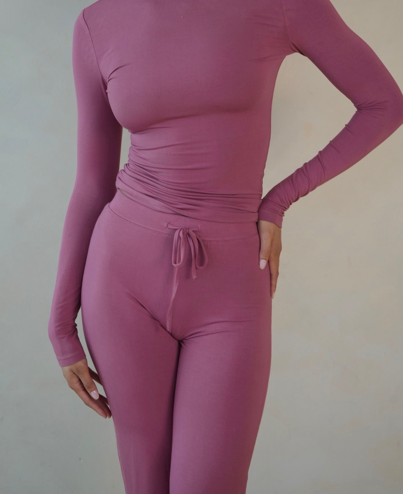 Mauve Straight Leg Lounge Set