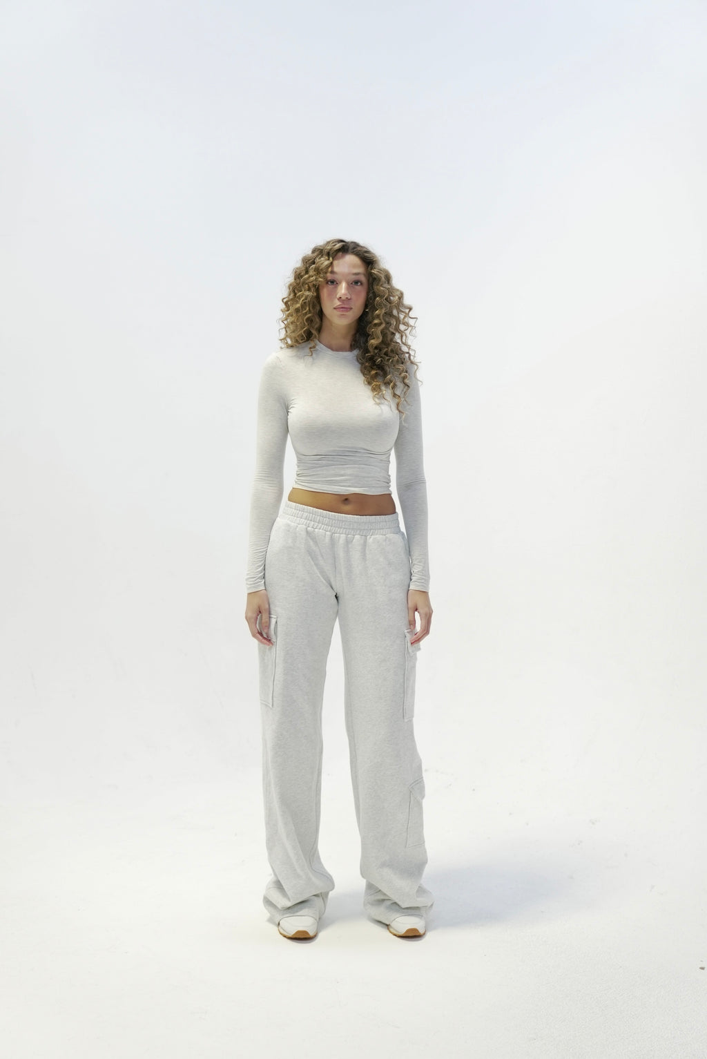 Heather Grey Cargo Sweat Pant (PRE-ORDER)