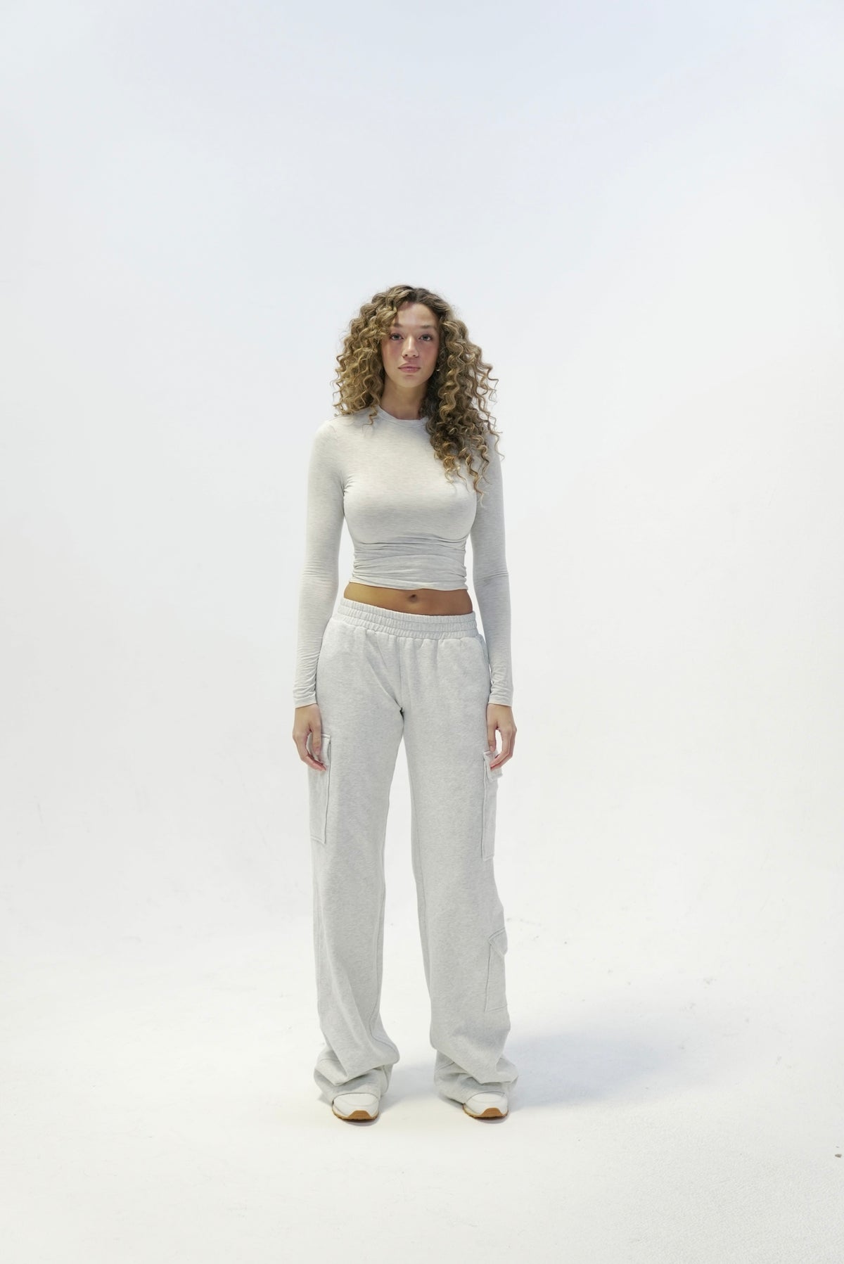 Heather Grey Cargo Sweat Pant (PRE-ORDER)