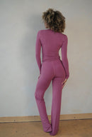Mauve Straight Leg Lounge Set