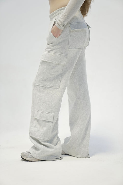 Heather Grey Cargo Sweat Pant