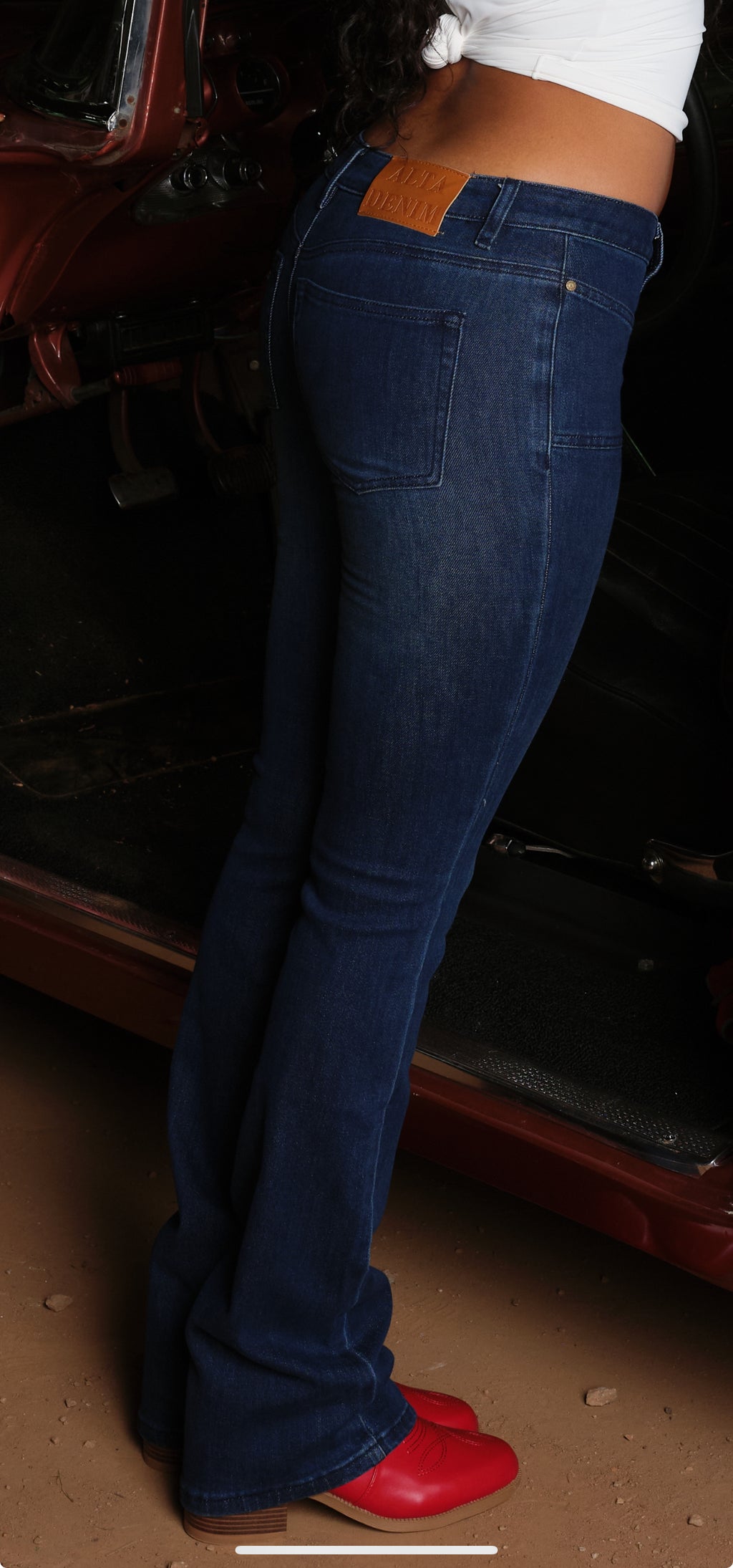 Dani Low Rise Flared Denim