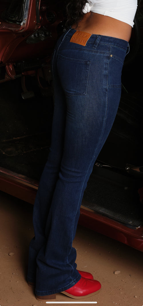 Dani Low Rise Flared Denim