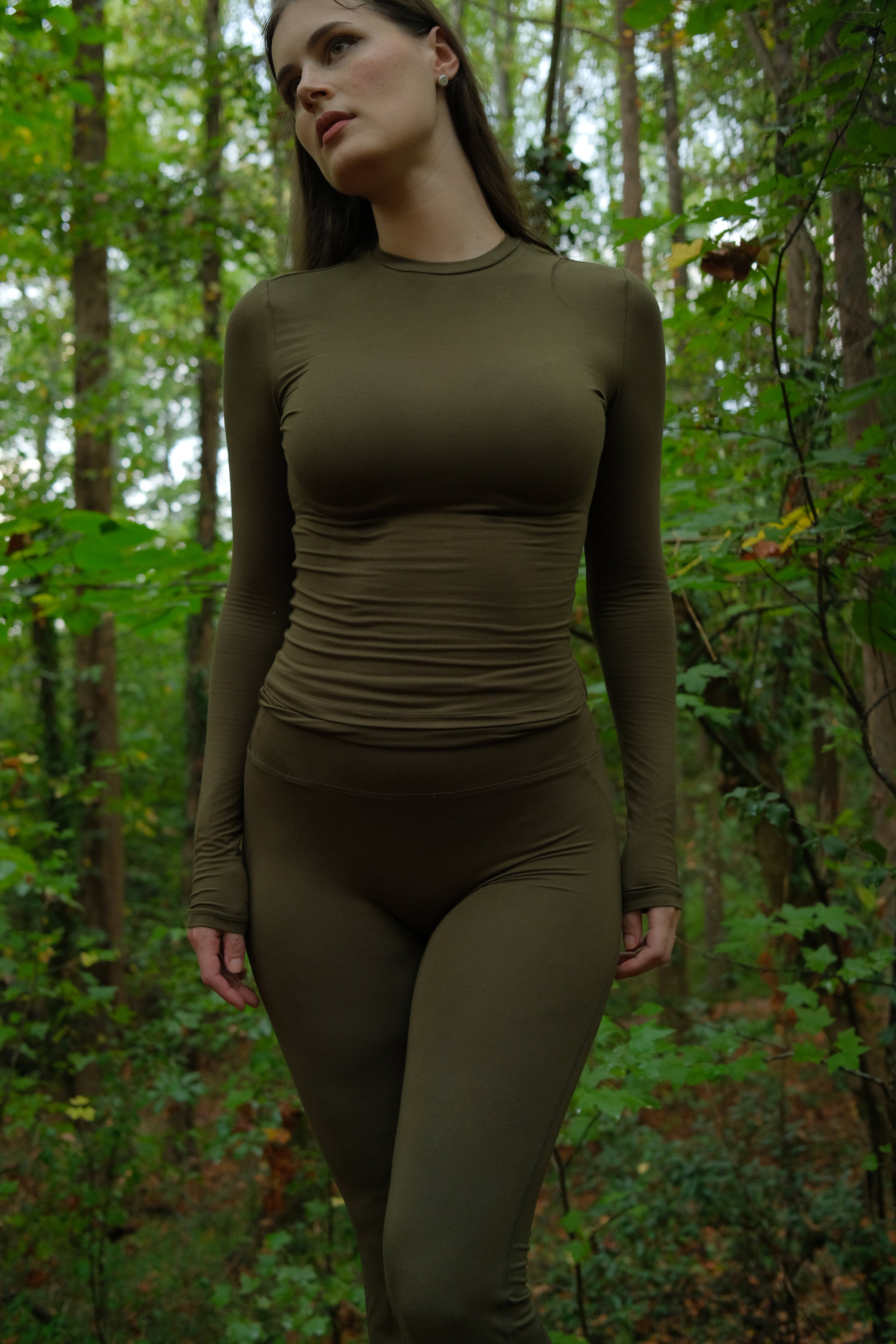 Hunter Green Long Sleeve Lounge Set