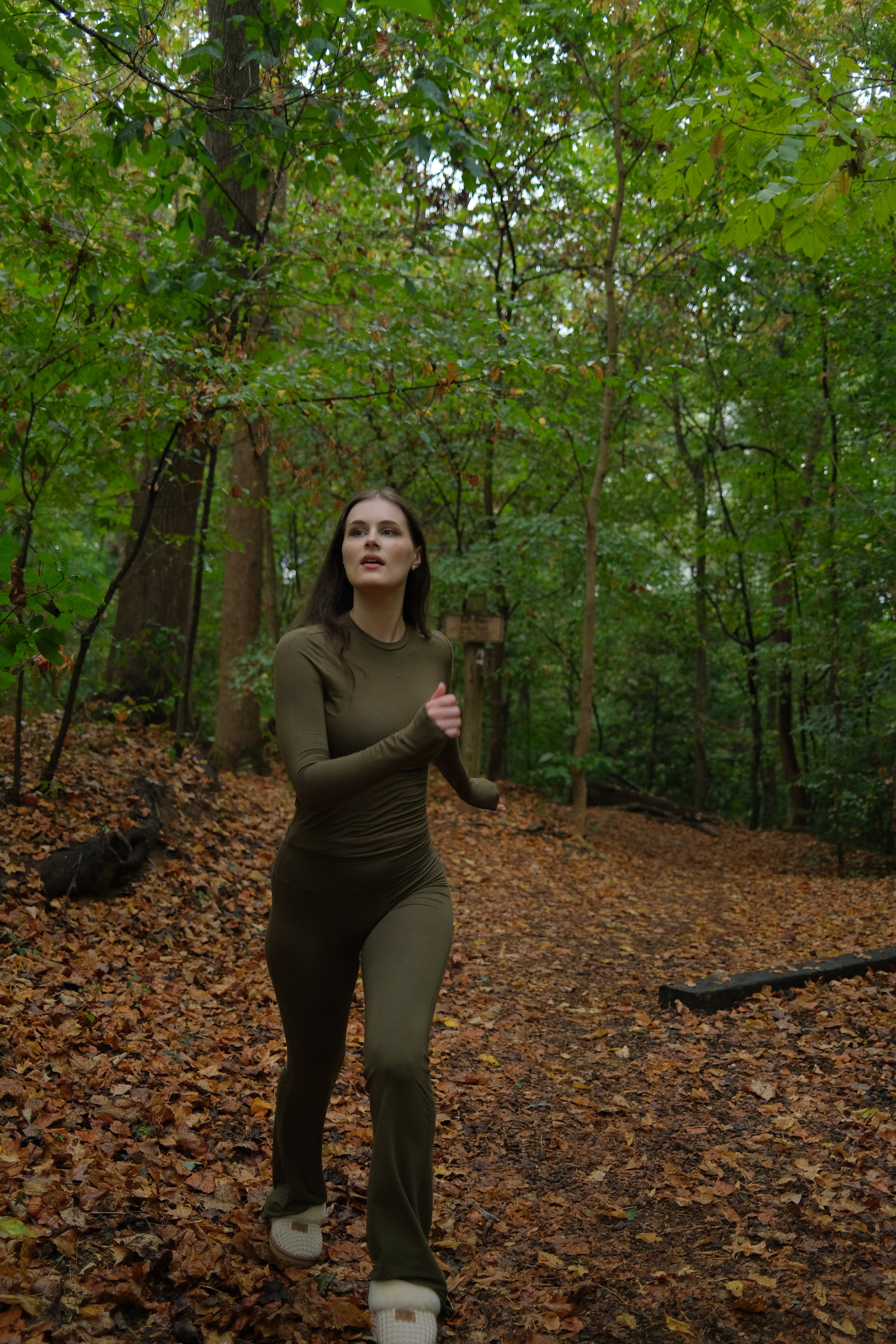 Hunter Green Long Sleeve Lounge Set