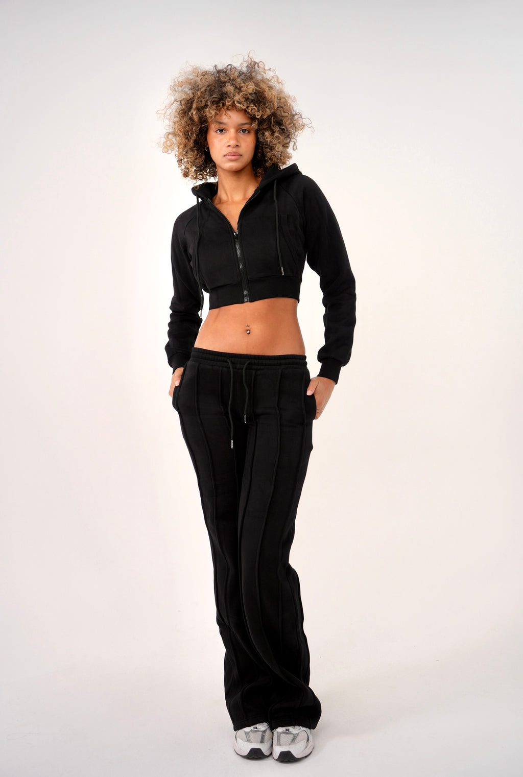 Cropped Jacket Sweat Set