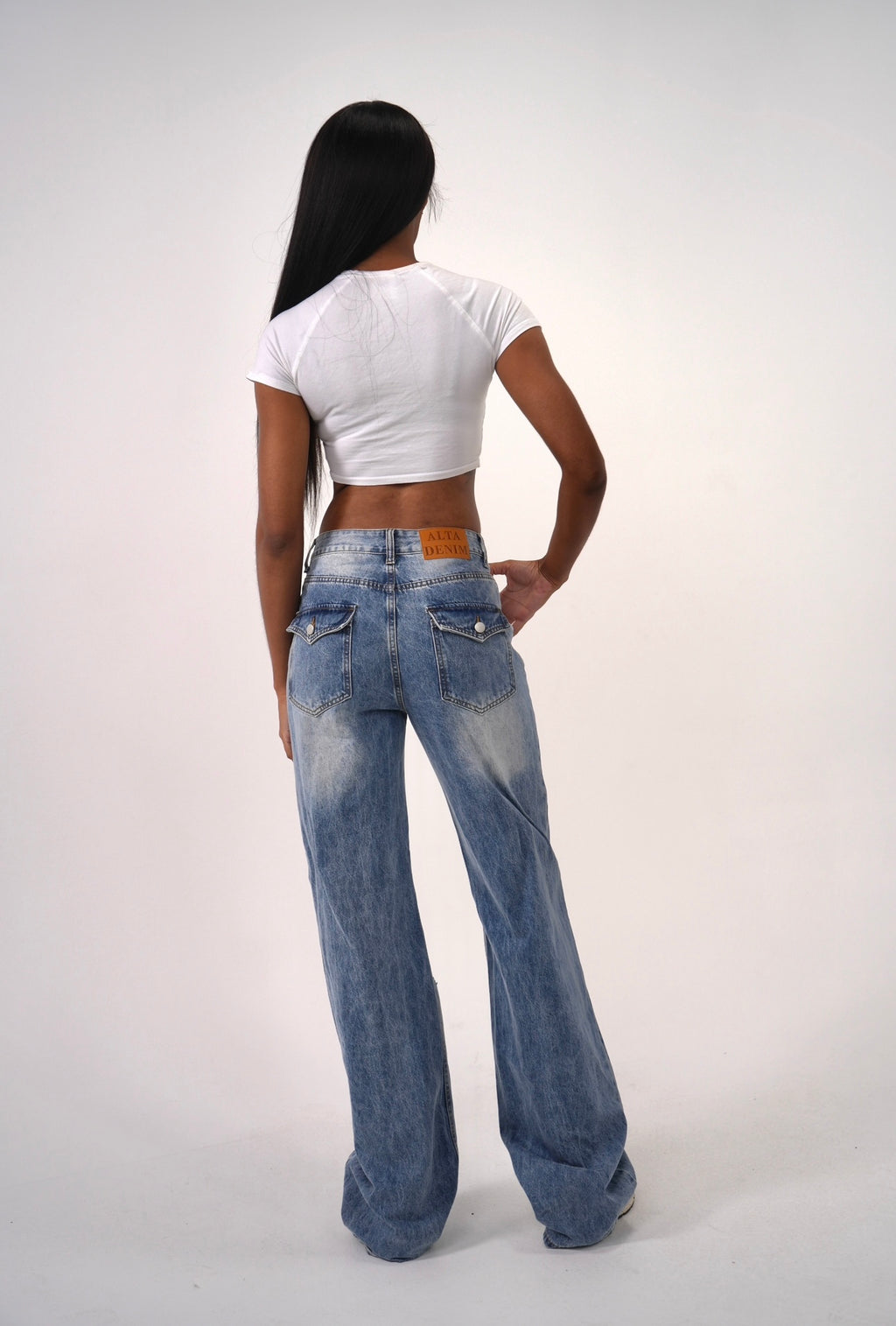 Medium Wash Ripped Denim