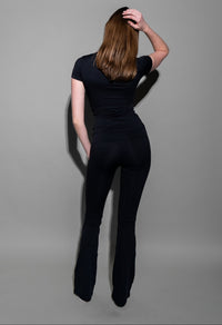 Black Short Sleeve Set