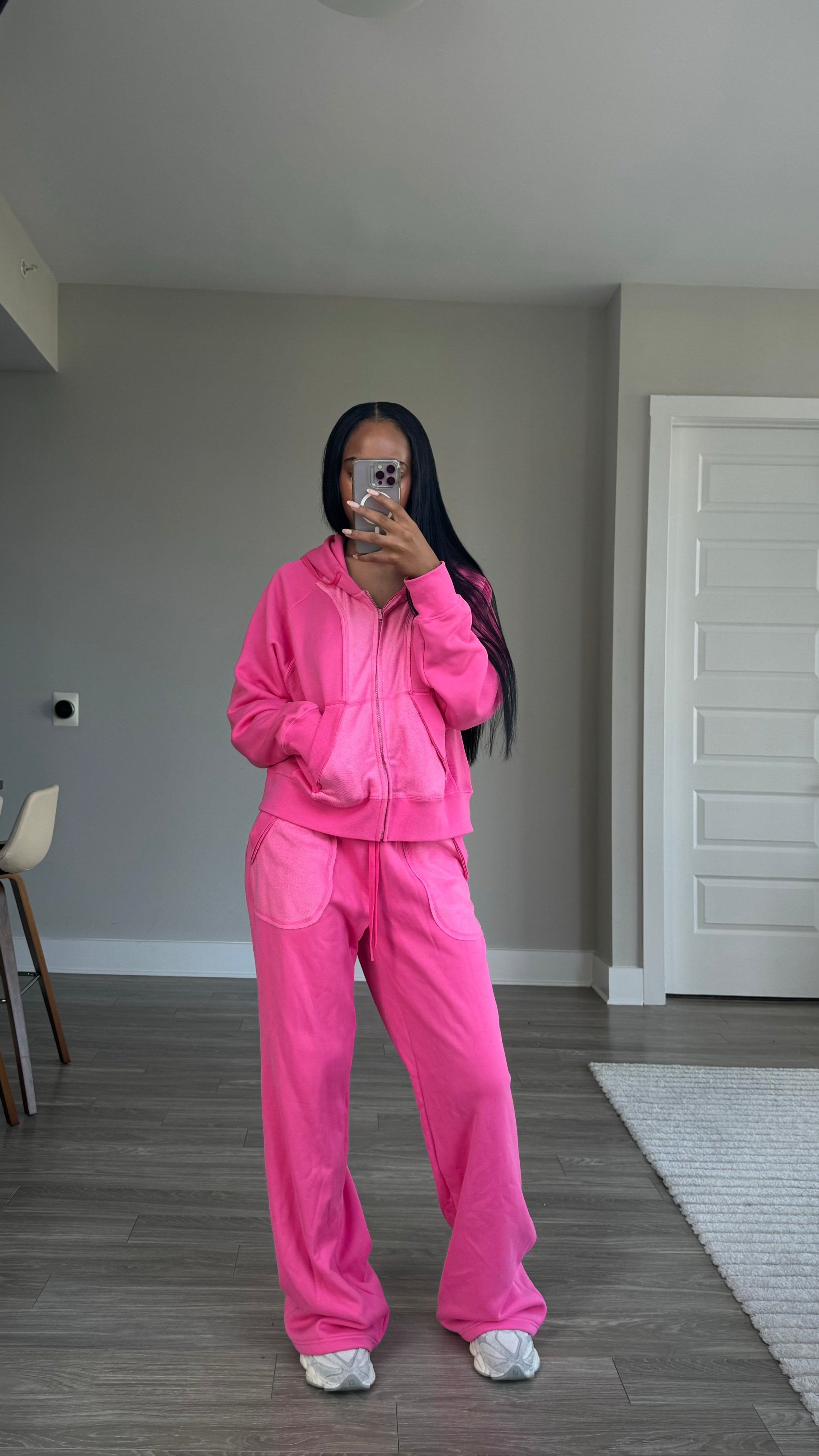 Vibrant Pink Baggy Sweat Set