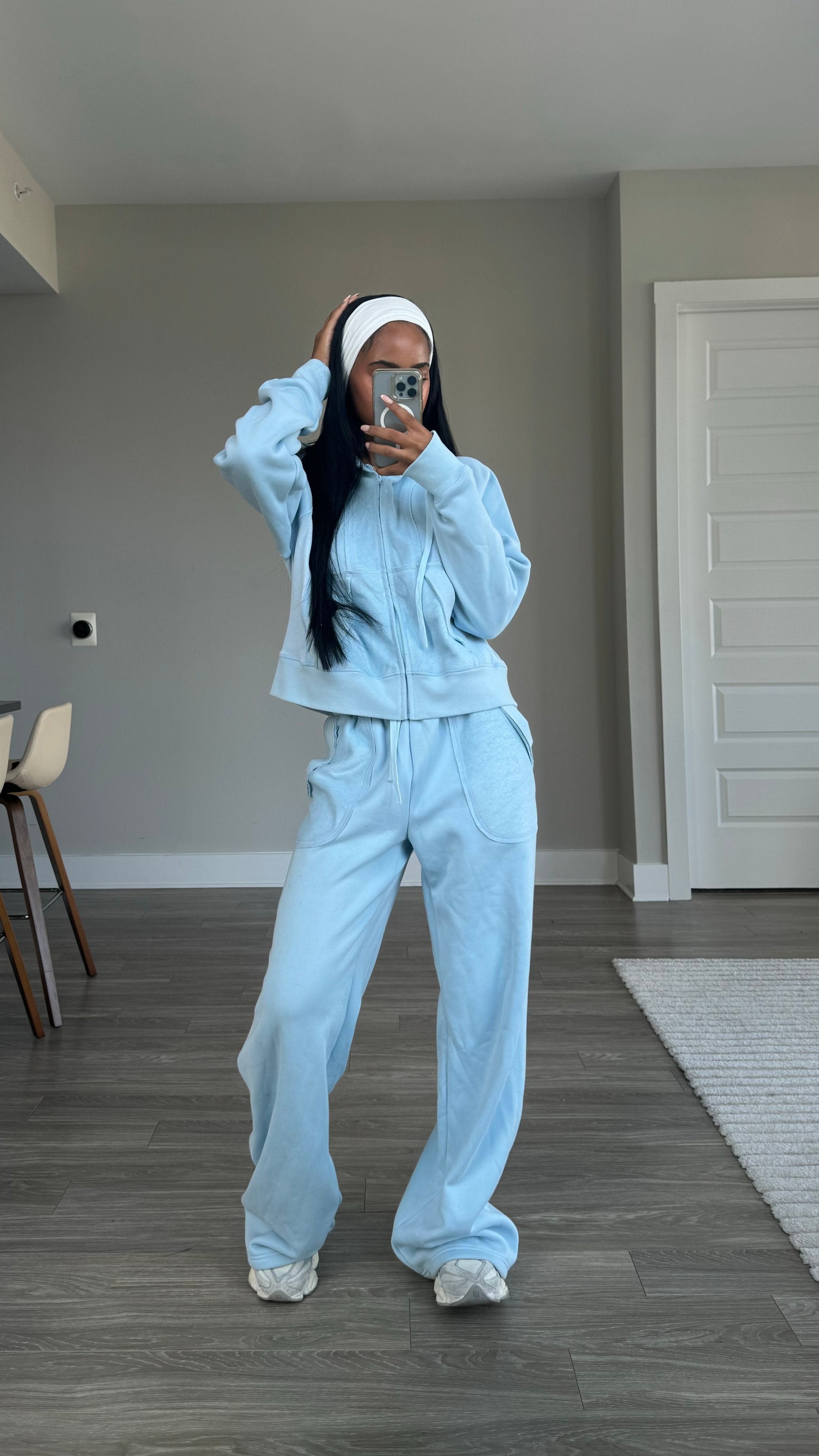 Winter Blue Baggy Sweat Set