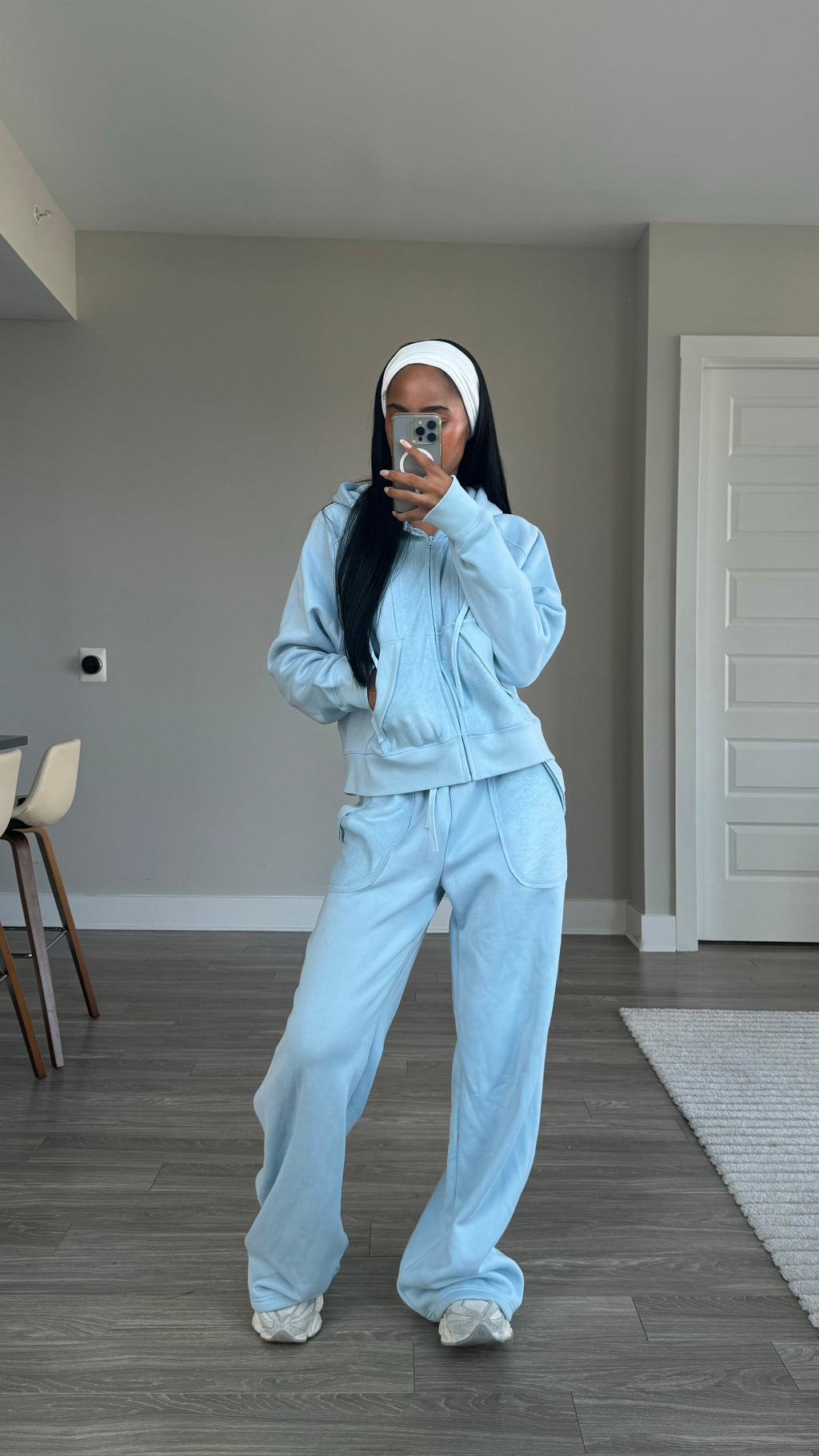 Winter Blue Baggy Sweat Set