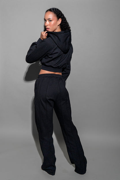 Cropped Jacket Sweat Set